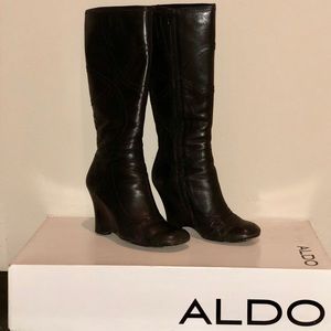 Aldo Tall Wedge Boots